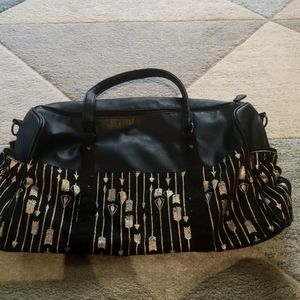 Mossimo Supply Co. Faux Leather Arrow Design Duffle Bag